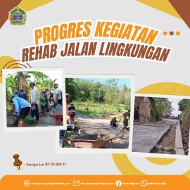 Gotong royong warga Sempu Lor selesaikan program cor blok